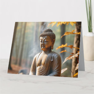 Serene Buddha Statue Zen Vibes Harmony Garden Calm Karte