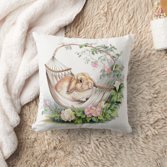 Serene Bunny Retreat Kissen (Decke)