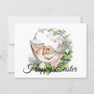 Serene Bunny Retreat Postkarte