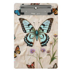 "Serene Butterfly Elegance" Mini Klemmbrett