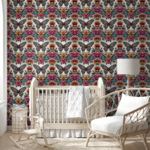 Serene Butterfly & Floral Wonderland Tapete