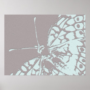 Serene Butterfly Poster
