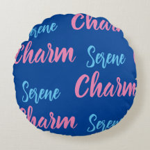 Serene Charm Round Coussin