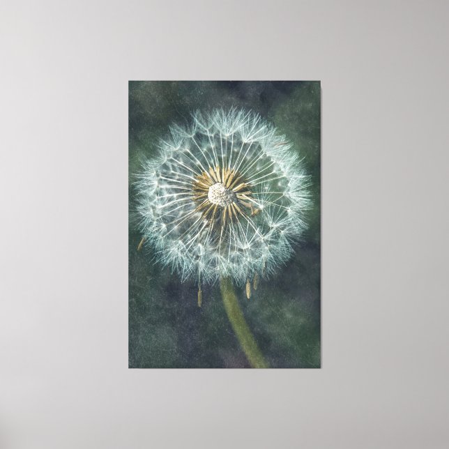 Serene Dandelion Leinwand Art - Zeitloser Natursch (Vorderseite)