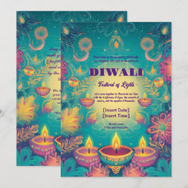 Serene Diwali Grace Einladung