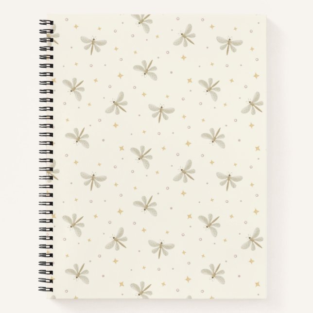 Serene Dragonflies Spiral Notebook Notizbuch (Vorderseite)