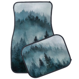 Serene Forest Glow  Autofußmatte