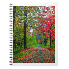 Serene Forest Notebook Cover - Peaceful Woodland  Notizblock