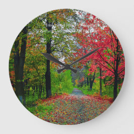 Serene Forest Wall Clock - Peaceful   Home Decor Große Wanduhr