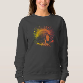 Serene Frauenprofil. Sweatshirt