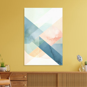 Serene Geometrie - Moderne, Abstrakte Wand Leinwanddruck