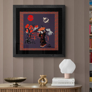 Serene Happy A Japanese Art Masterpiece Poster