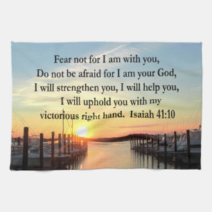SERENE ISAIAH 41:10 SONNENSET FOTO DESIGN HANDTUCH