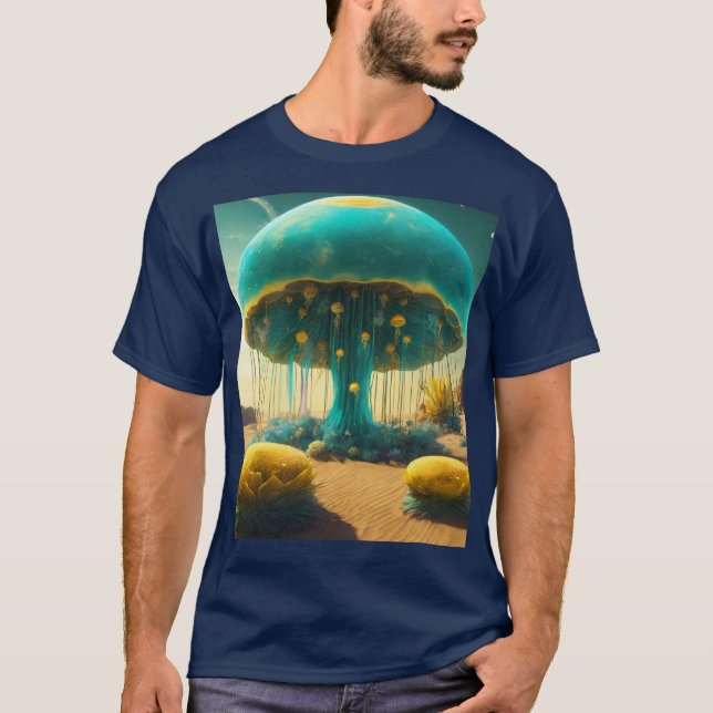 Serene Jellyfish Tranquility T - Shirt (Vorderseite)