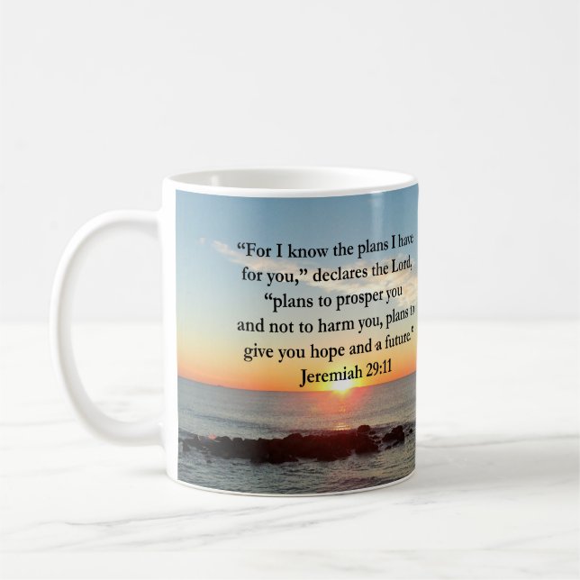 SERENE JEREMIAH 29:11 SUNRISE KAFFEETASSE (Links)