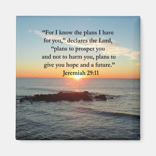 SERENE JEREMIAH 29:11 SUNRISE MAGNET (Vorne)