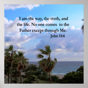 SERENE JOHN 14:6 FOTO DESIGN POSTER