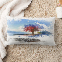 Serene Lakefront Decorative Pillow Lendenkissen