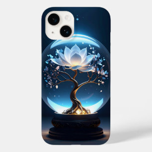 Serene Lotus Globe Art iPhone Case