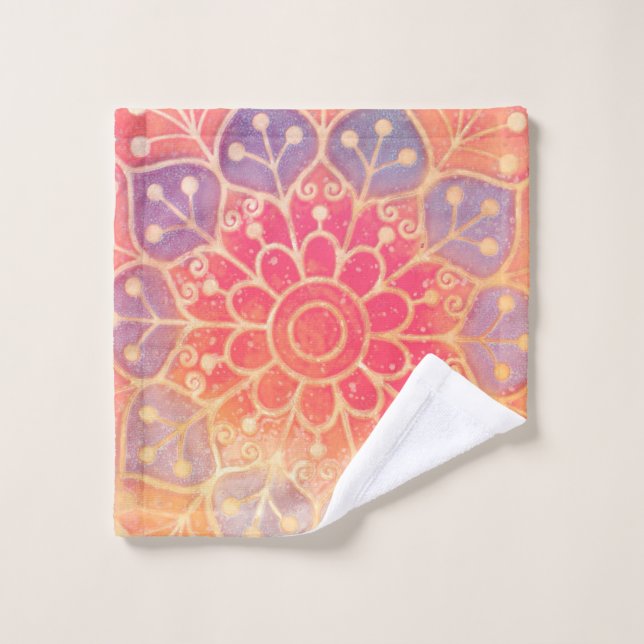 Serene Mandala Waschlappen (Waschlappen)