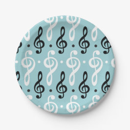 Serene Melodies Treble Clef Pappteller