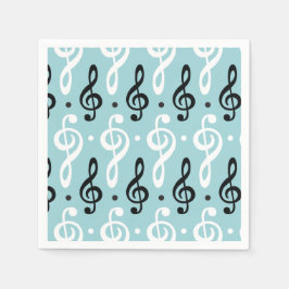 Serene Melodies Treble Clef Serviette