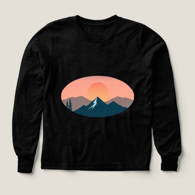 Serene Mountain Sunset (Design Vorderseite)