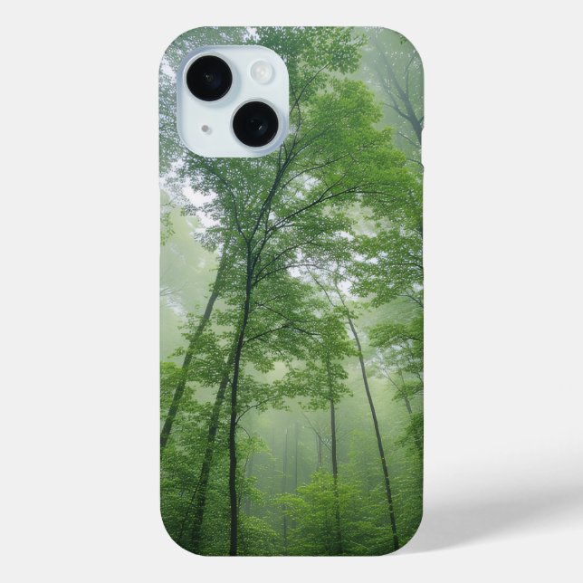Serene Nature-Inspired Art - Emerald Forest Mist  Case-Mate iPhone Hülle (Rückseite)