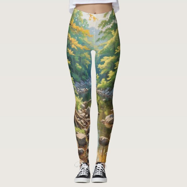 Serene Nature Scene Leggings (Vorderseite)