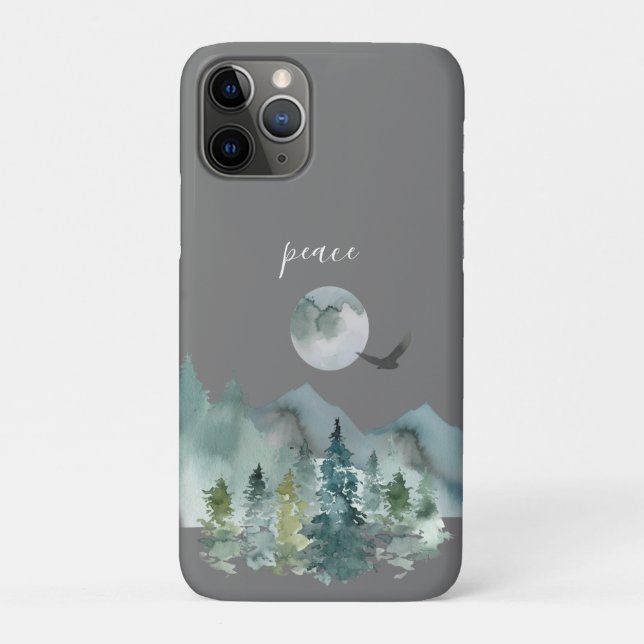 Serene Nighttime Berglandschaft Frieden Case-Mate iPhone Hülle (Rückseite)