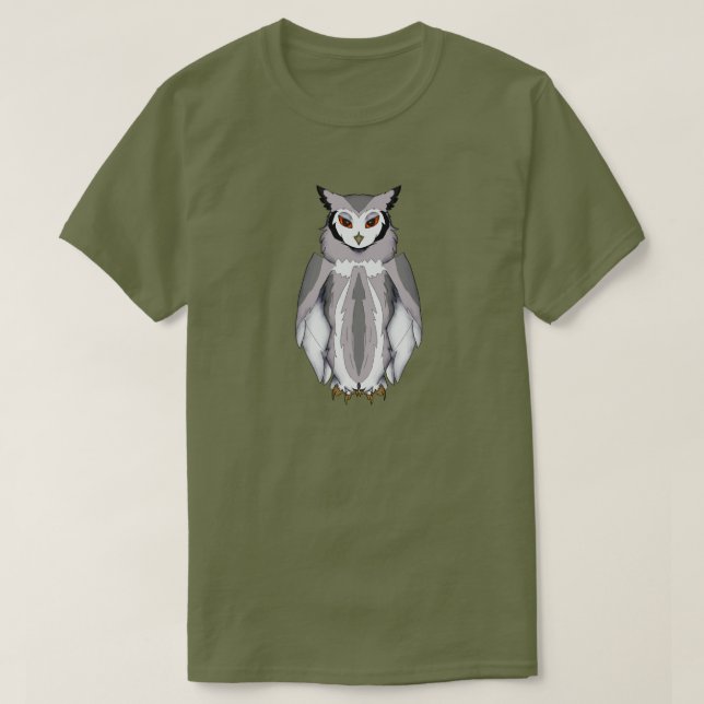 Serene Owll mit Amber Eyes T - Shirt (Design vorne)