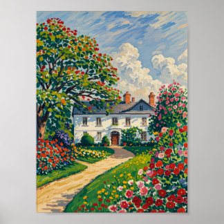 Serene Park Szene im Frühjahr Poster