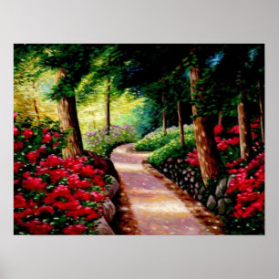 Serene Path Posters and Prints Poster