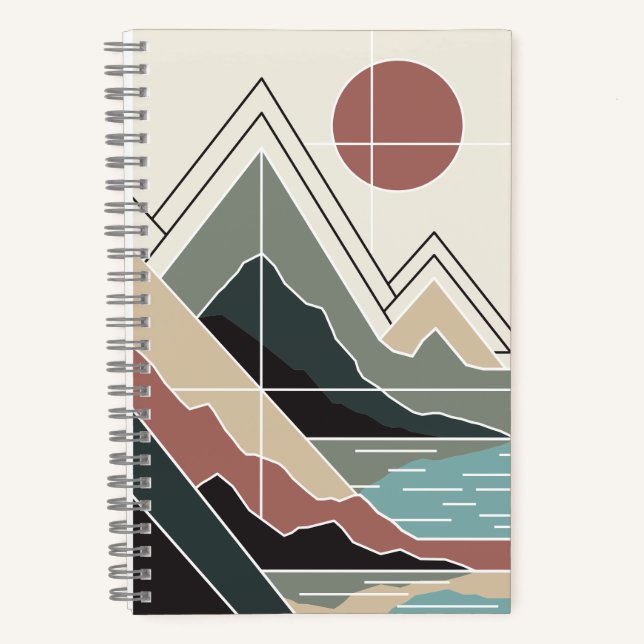 Serene Peaks Notizbuch (Vorderseite)