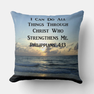 SERENE PHILIPPIANS 4:13 FOTO DESIGN KISSEN