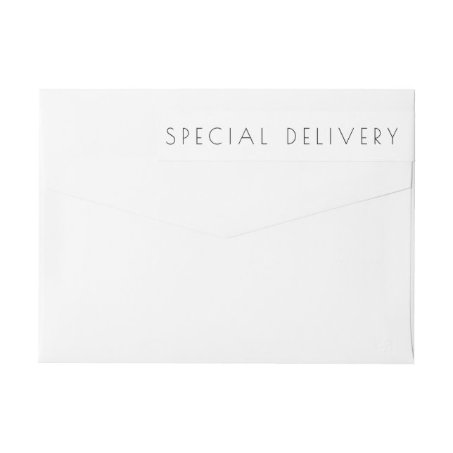 Serene Poiret Special Delivery Birth Ankündigung (Rückseite)