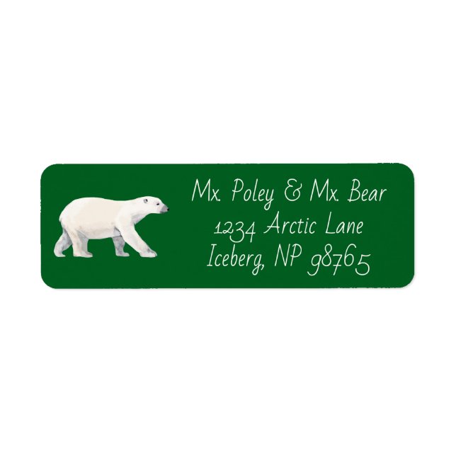 Serene Polar Bear auf Green (Vorne)