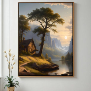 Serene Refuge Stretched Canvas Print Leinwanddruck
