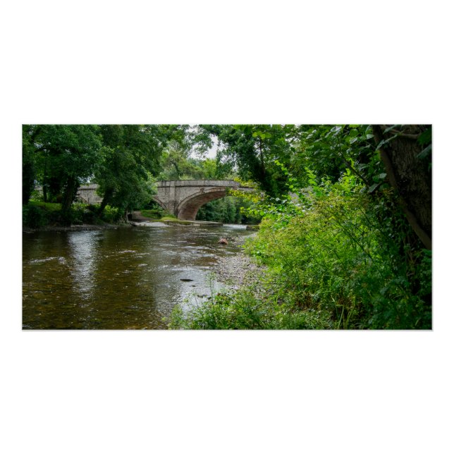 Serene River Elwy & Bridge St. Asaph Poster (Vorderseite)