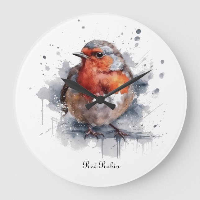 Serene Robin, Brauch Große Wanduhr (Vorderseite)