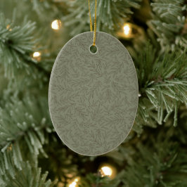 Serene Sage Green | Tiefwald Calm Tone-on-Tone Keramik Ornament