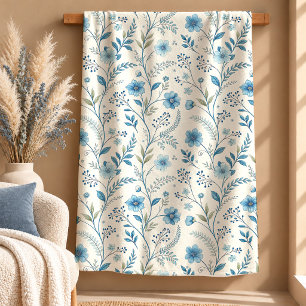 Serene Sage Und Dusty Blue Wurfdecke Kunst Sherpadecke