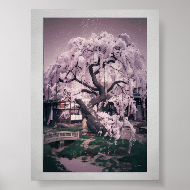 Serene Sakura Tree Poster (Vorne)