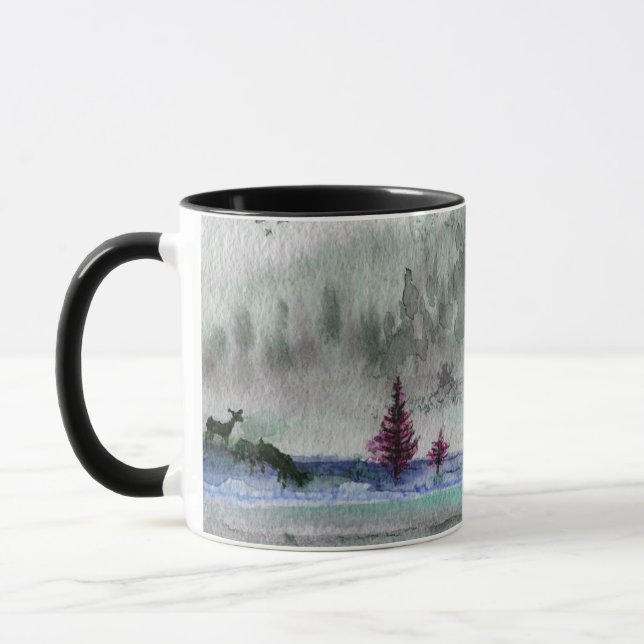 Serene Scene Coffee Tasse (Links)