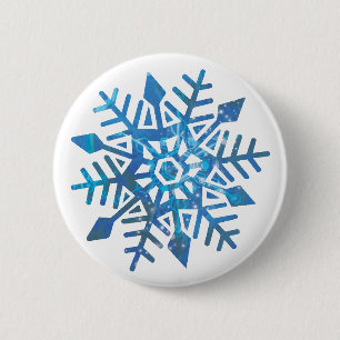 Serene-Schneeflocken Button