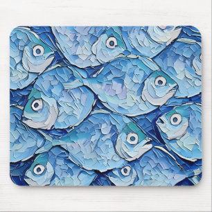 Serene Seascape: Starfish und Muscheln Mousepad