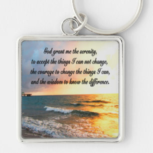 SERENE SERENITY PRAYER SUNRISE FOTO DESIGN SCHLÜSSELANHÄNGER