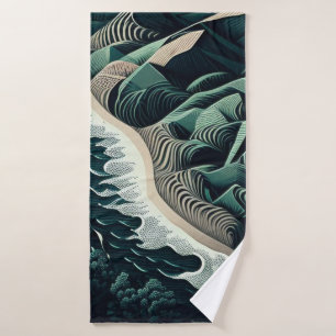 Serene Shores Badehandtuch