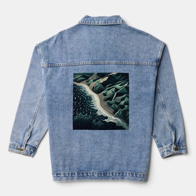 Serene Shores Jeansjacke (Rückseite)