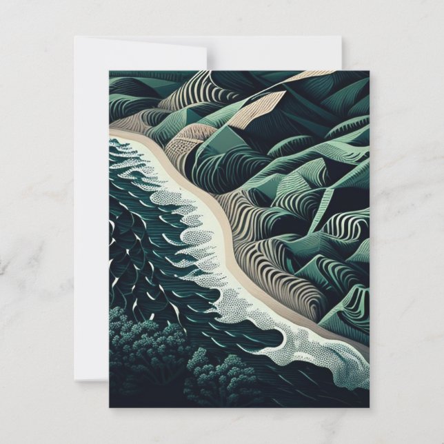 Serene Shores Karte (Vorderseite)